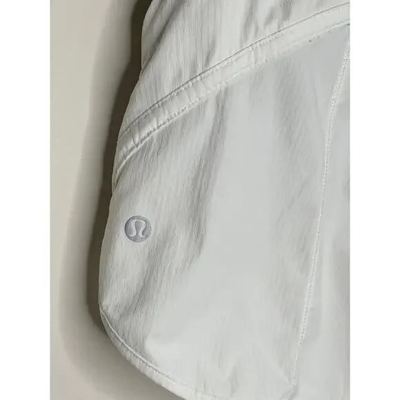 Lululemon Track That High-Rise Lined Running Short 3" White Women's Size 8 - Picture 4 of 7